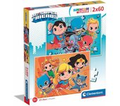 PUZZLE 2 X 60 PIEZAS DC COMICS SUPER FRIENDS DE CLEMENTONI