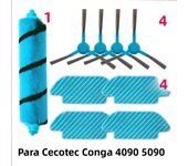 Main Roller Side Brush Mop Cloths Rag Replacement For Cecotec Conga 4090 4690 5090 5490 6090 Robotic Vacuum Cleaner Spare Parts