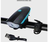 Bicycle Front Light with Electric Horn Waterproof Bike Headlight USB Rechargeable Cycling Flashlight Loudly Bike Bells Lantern