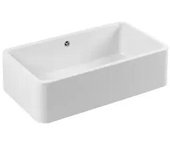 Unisan Farmhouse fregadero 1 cuba rectangular blanco para cocina 80x22x46 cm