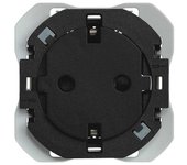 SIMON 270 | Base de enchufe schuko iO negro mate 21000432-098