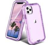 3 IN1 Heavy Duty Transparent Armor Phone Case for IPhone 16 15 14 11 12 13 Pro Max XR XS Max 7 8 Plus Otter Case Box Cover
