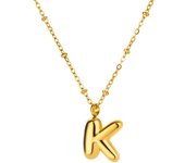 Initial Letter Necklace For Women Waterproof Gold Color Alphabet Necklaces 2024 Trend Stainless Steel Jewelry Freeshipping Items
