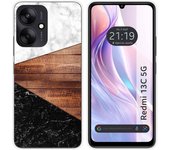 Tumundosmartphone Funda Silicona para Xiaomi Redmi 13C 5G diseño Mármol 11 Dibujos