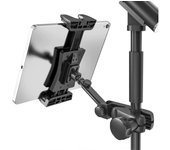 ROCKSTAR MUSIC - Soporte Micrófono para Tableta 360° Ajustable SSCA2 Soporte Tablet Pie de Micro para iPad Pro/Air/Mini, Tabletas 4.7-12.9", Ideal para Conciertos, Estudio, Ensayos. Maximo Confort