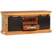 vidaXL Mueble para la TV madera maciza reciclada 110x30x45 cm, Mueble de Salon, Mueble TV, Mueble TV salon, Mesa de TV, Mueble tele