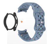 Soft Silicone Strap+Case for Samsung Galaxy Watch 7 6 5 4 40/44mm 5Pro45mm Sport Band for Galaxy Watch6 Classic 47/43mm Bracelet