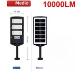 Lámpara Solar Exterior Potente 10000LM Con Sensor De Movimiento Y Carga Solar Impermeable Luz De Pared LED Para Jardín Farol Solar Moderno IP67