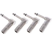 FGNS Conector de audio de 1/4 pulgadas de ángulo recto de 90 grados, conector macho de 6,35 mm, conector macho de soldadura para cables de altavoz/guitarra/micrófono.