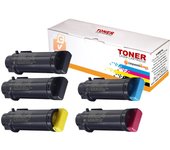 Toner Compatible Xerox Phaser 6510 / Workcentre 6515 - Pack X5 - 5.500 Páginas