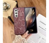Fashion Leopard Print Phone Case for Samsung Galaxy Z Fold 6 Fold5 Z Fold 3 4 Z Flip 6 5 4 3 Ultra Thin Leather Shockproof Case