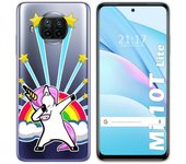 Tumundosmartphone Funda Gel Transparente para Xiaomi Mi 10T Lite diseño Unicornio Dibujos