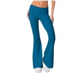 Women Flare Leggings High Waist Wide Leg Yoga Pants Seamless Fitness Workout Tights Gym Sports Trousers Casual Slimming Clothing