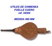 Utiles chimenea fuelle cuero 460 mm  34304