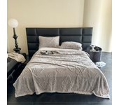 2024 new Tuff velvet solid color jacquard multifunctional cover blanket blanket jacquard butterfly model