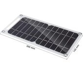 Panel Solar Portátil 30W Con USB Impermeable Para Camping Y Senderismo Carga De Teléfono Móvil 6.8V Batería De Carga Móvil