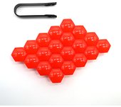 20Pcs Car Wheel Nut Protection Covers Anti-Rust Caps Auto Hub Car Tire Screw Caps Nut Bolt Auto Exterior Accessories 17/19/21mm
