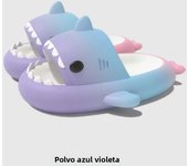 Gradient Color Shark Slippers Summer Kids Cute Sandals Women Men EVA Non-slip Thick Slides Girls Boys Beach Shoes Home Flip Flop