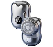 FGNS Mini Máquina Eléctrica Portátil, Máquina de afeitar Eléctrica para Hombres portátil Mini, Máquina de afeitar recargable, USB feitadora de bolsillo portátil, sin Dolor feitadora en seco y Húmedo