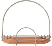 KitchenCraft Idilica Soporte de madera de haya para libros de cocina, soporte ajustable para libros de recetas y tabletas, soporte de lectura, 24 x 15 x 18.5cm