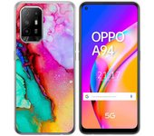 Tumundosmartphone Funda Gel Tpu para Oppo A94 5G diseño Mármol 15 Dibujos