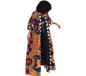 African Dresses for Women African Ethnic Print Loose Long Trench Coat Streetwear Dashiki African Clothes Cardigan African Kimono