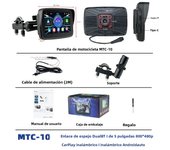 EKIY 5 inch Portable Motorcycle GPS Navigation Display Screen Wireless Android Auto Carplay Waterproof Monitor Moto Car Play