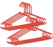 The Secret Home - Pack de 10 Perchas de Plástico - Organizador para Armario de Plástico Duro - Varios Tamaños y Modelos