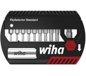 Wiha Juego de Bits Flipselector Standard de 25 Mm Hexagonales 12 Unid. 1/4 Clip para el Cinturón Blíster 39059