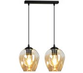 Wonderlamp Regleta de techo Domos Ámbar (2 luces)