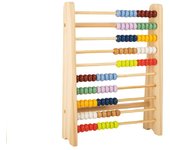 Small Foot Juguete Educativo de Madera para Niños - Barritas de Cálculo y Bolas de Colores