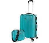 Itaca - Maletas De Viaje Medianas - Maleta Mediana 4 Ruedas - Maletas Medianas De Material ABS Resistentes Y Ligeras - Maleta De Viaje 20Kg, 65Cm - Maleta Viaje Rígida Con Candado De Combinación T71560B