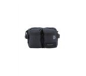 Discovery Riñonera Shield Negro con Bolsillos Frontales y Trasero