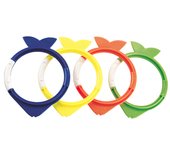 Juego De Aros Para Piscina Natación Peces (4 Unidades) BESTWAY
