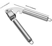 1pc Stainless Steel Garlic Press Household Garlic Garlic Press Manual Garlic Press Creative Kitchen Tools gadgets for home
