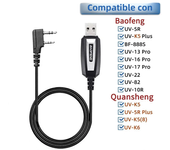 Walkie Talkie Programing Cable For Baofeng, Quansheng, Retevis, Kenwood Two-way Radio