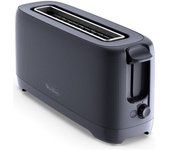 Moulinex LS2M0810 - Tostador de 1 Ranura Larga de 1000W, Funcion Cancelar, Selección Potencia, Color Negro