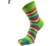 New Women Funny Toe Socks Colorful Striped Five Finger Socks Spring Summer Pure Cotton Women Socks Harajuku Athletic Breathable