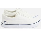 Silbon - Zapatilla lona clasica cordones blanca