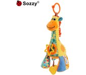 Juguete colgante para coche para bebé recién nacido Sozzy, juguete relajante para cochecito de bebé, colgante con campana para tirar.