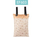 HappyFlute New 40*55cm PUL Waterproof Baby Snap Hanging Carrier Travel Sports Clothing Storage Bag Double Pocket Diaper Wet Bag