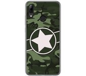 Tumundosmartphone Funda Gel Tpu para Huawei P Smart 2019 / Honor 10 Lite diseño Camuflaje 01 Dibujos