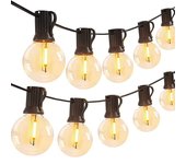 Outdoor String Lights LED Dimmable G40 Festoon Fairy Patio Garland Lamp Wedding Street Camping Garden Party Decoration Lights