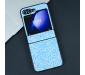 Luxury 3 in 1 Glitter Bling Case for Samsung Z Flip 6 Flip5 Hard PC Shockproof Cover for Samsung Galaxy Z Flip 5 4 3 Zflip 6