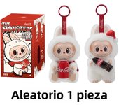 Labubu os monstros batimento cardíaco macaron esmalte rosto caixa cega estatueta de pvc bonito pingente ornamento boneca decoraç