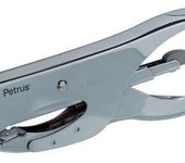 Petrus 222 grapadora de tenaza - hasta 40 hojas - grapado cerrado y abierto - diseño ergonomico - color cromado