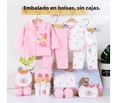 Lawadka 18piece/lot Newborn Baby Clothes For Girls Boys Sets 100% Cotton Infant Spring Autumn Soft Boy Clothing New born Hat Bib