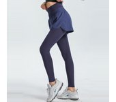Joggers falsos de dos piezas con cintura alta y control de barriga