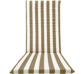 Your Craftsman Design-Lino para Silla de Playa de Jardín de algodòn forrado 120x50x3,5 cm - Colchoneta para tumbona fabricada en Italia