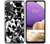 Tumundosmartphone Funda Gel Tpu para Samsung Galaxy A32 5G diseño Snow Camuflaje Dibujos